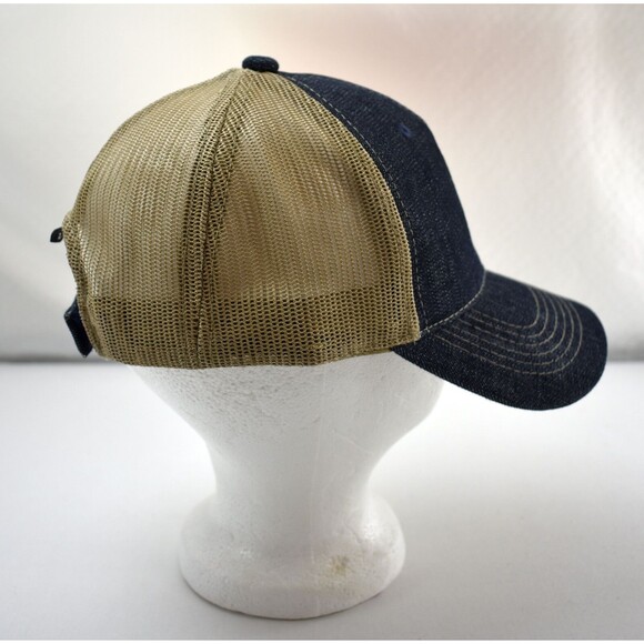 Allied Genetics Blue Denim Tan Mesh OC Baseball Cap Hat - One Size - Picture 2 of 8